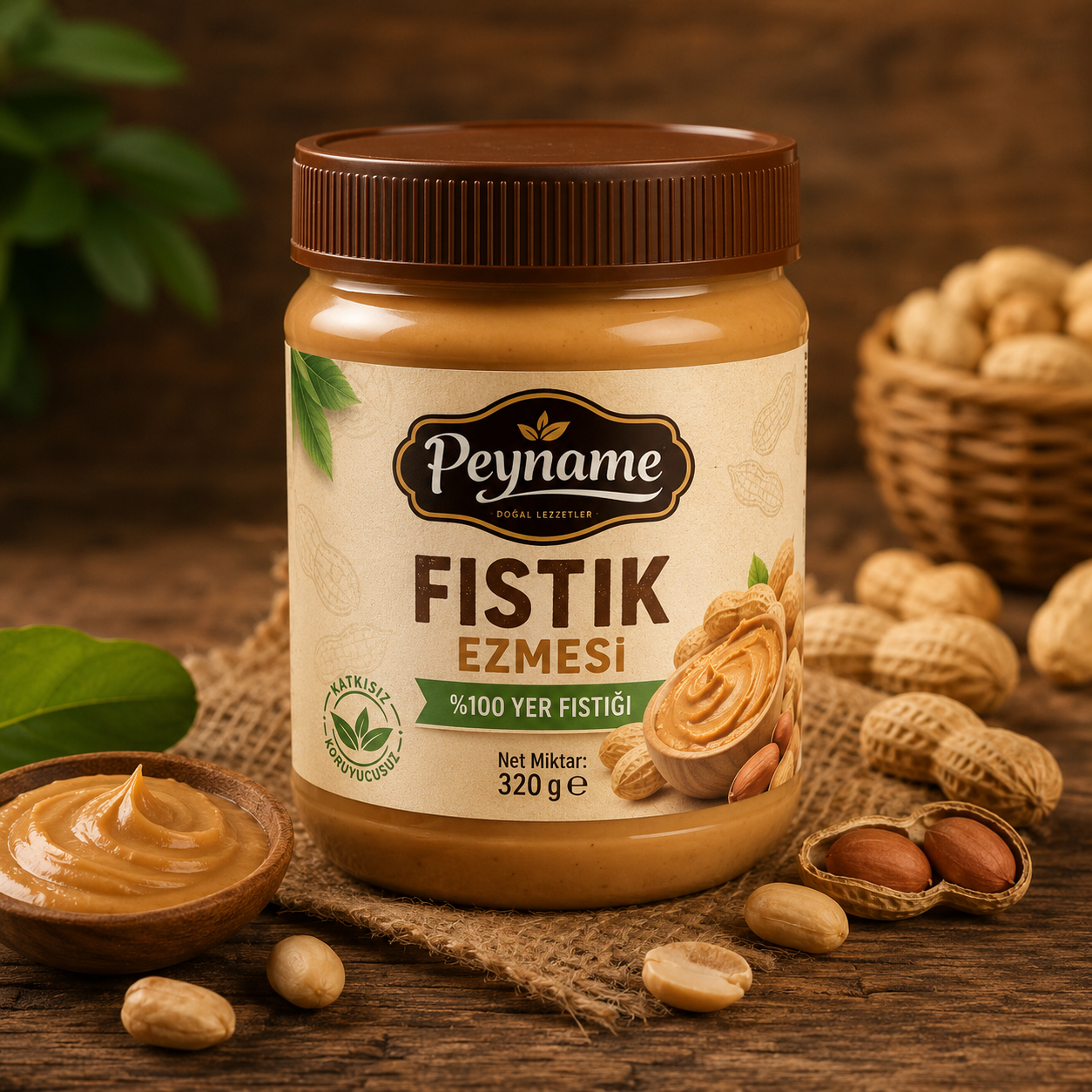 Doğal fıstık ezmesi keyfi Peyname Fıstık Ezmesi - Görsel 1