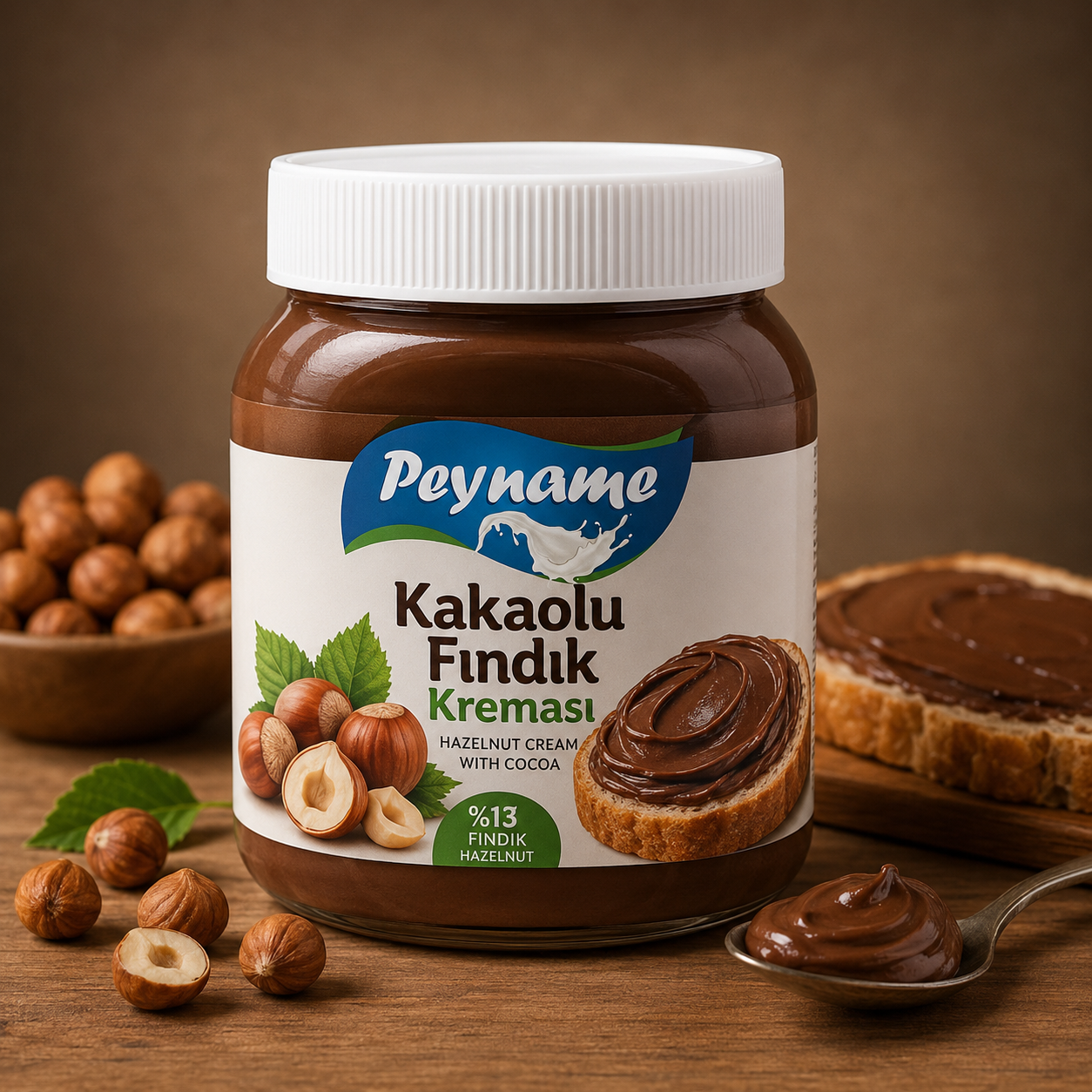 Kakaolu fındıklı kreması detayları Peyname Kakaolu Fındık Kreması - Görsel 1